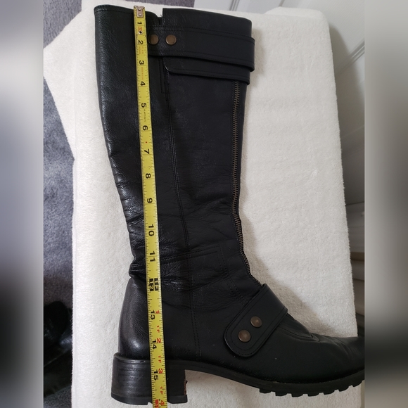 Paul Green Munchen Austria Black Leather Women's tall boots size 8.5 - Picture 11 of 16